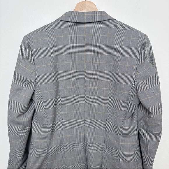 H&M Womens 6 Grey Houndstooth Fitted Blazer - Picture 10 of 12
